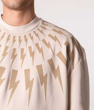 Relaxed-Fit-Fair-Isle-Thunderbolt-Sweatshirt-Natural/Dark-Beige-Neil-Barrett-EQVVS
