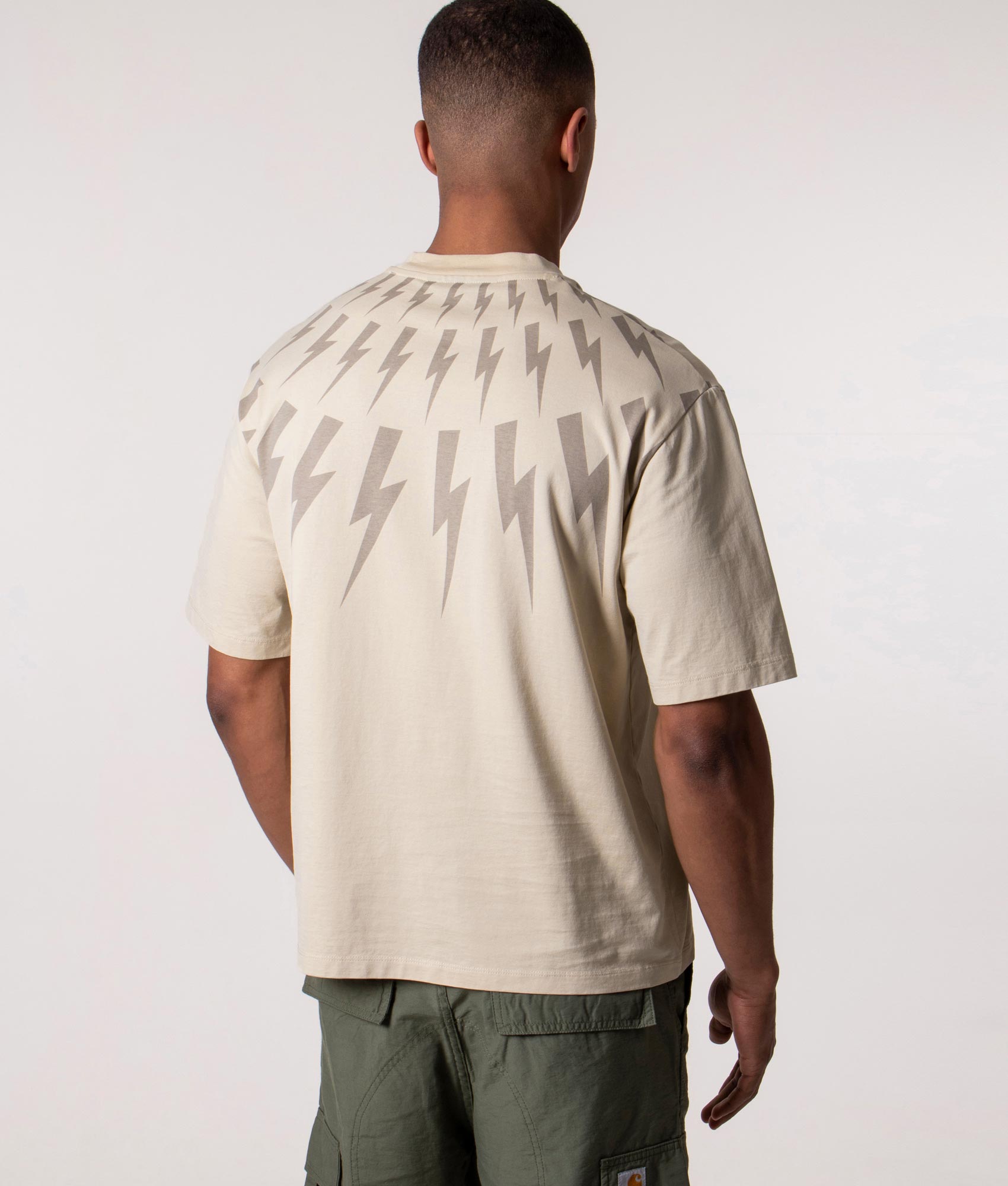 Relaxed-Fit-Fair-Isle-Thunderbolt-T-Shirt-Natural/Dark-Beige-Neil-Barrett-EQVVS