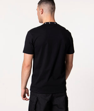 Bolted-Rib-Collared-T-Shirt-Black/White-Neil-Barrett-EQVVS