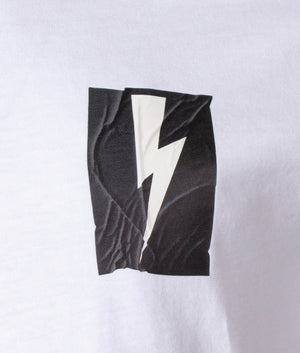 Flag-Bolt-T-Shirt-White/Black/White-Neil-Barrett-EQVVS