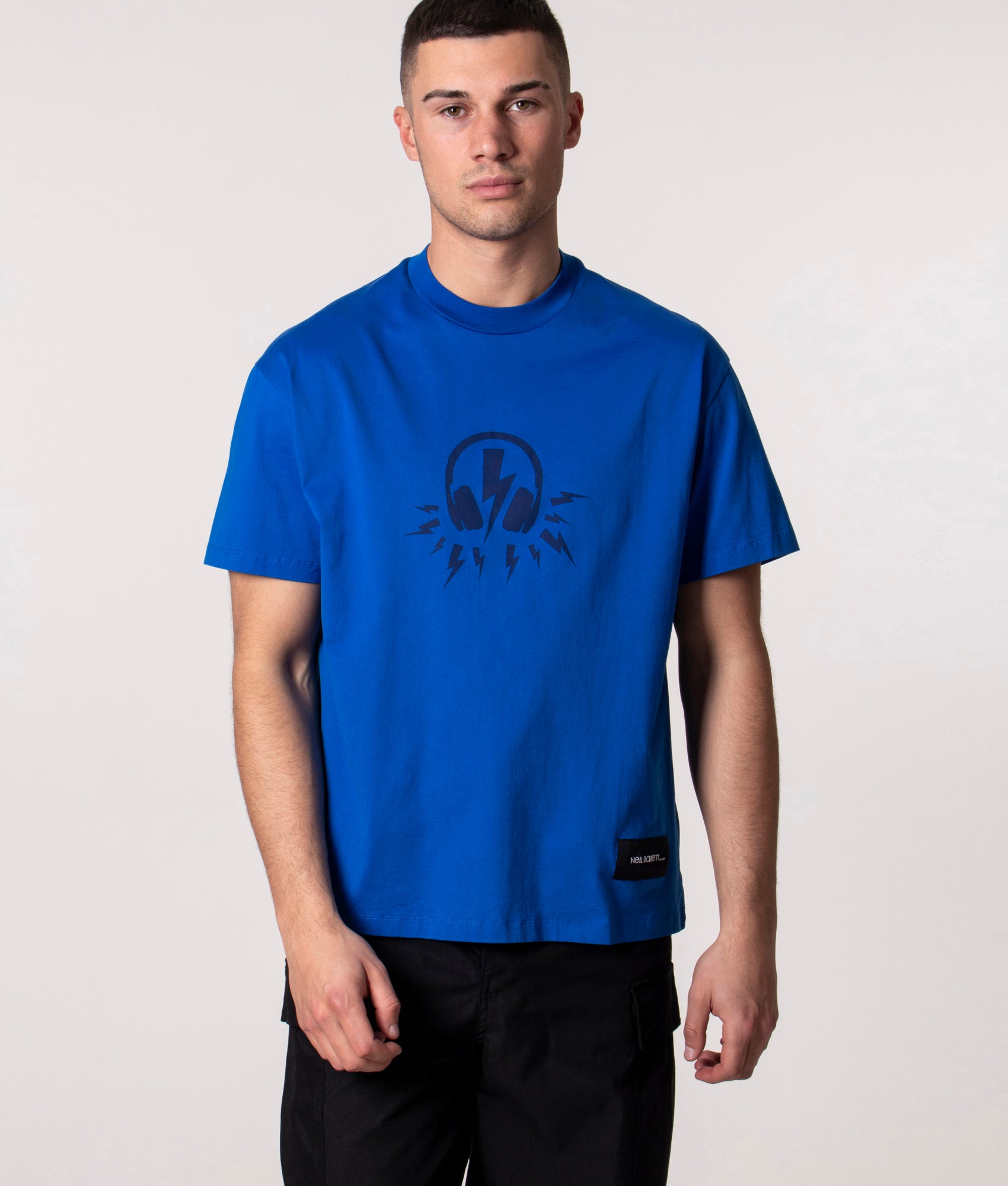 Relaxed-Fit-DJ-Sonic-Bolt-T-Shirt-Colbalt/Dark-Colbalt-Neil-Barrett-EQVVS