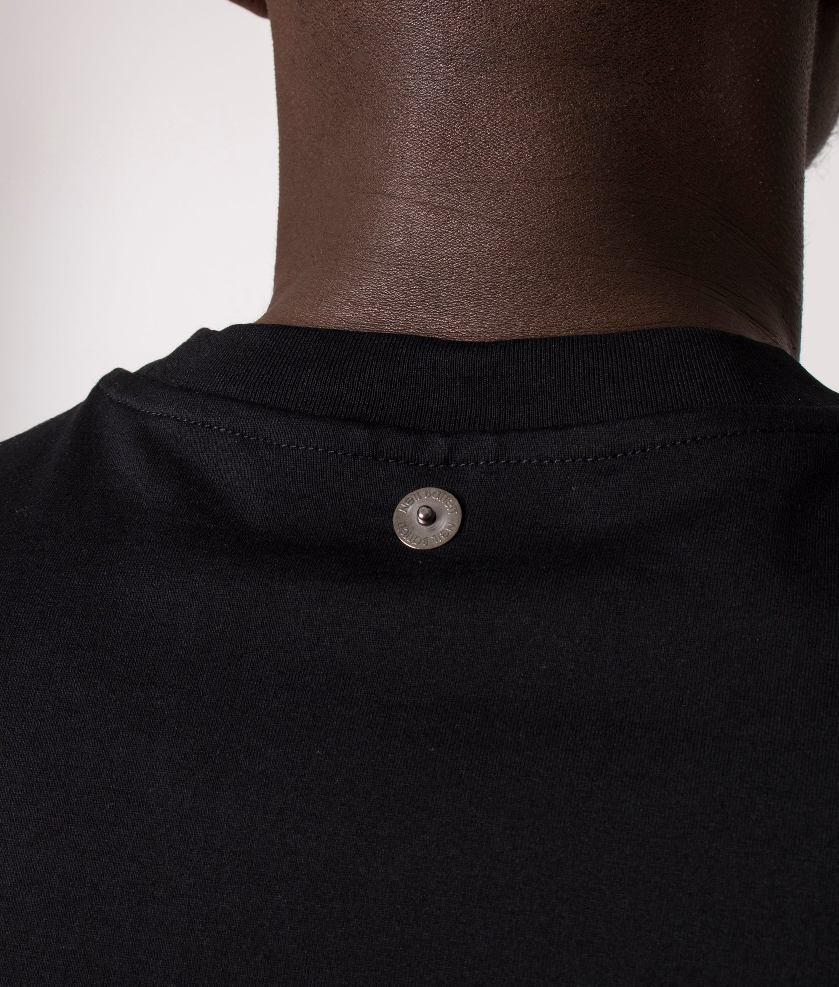 Slim-Ft-Horizontal-Bolt-Print-T-Shirt-Black/White-Neil-Barrett-EQVVS
