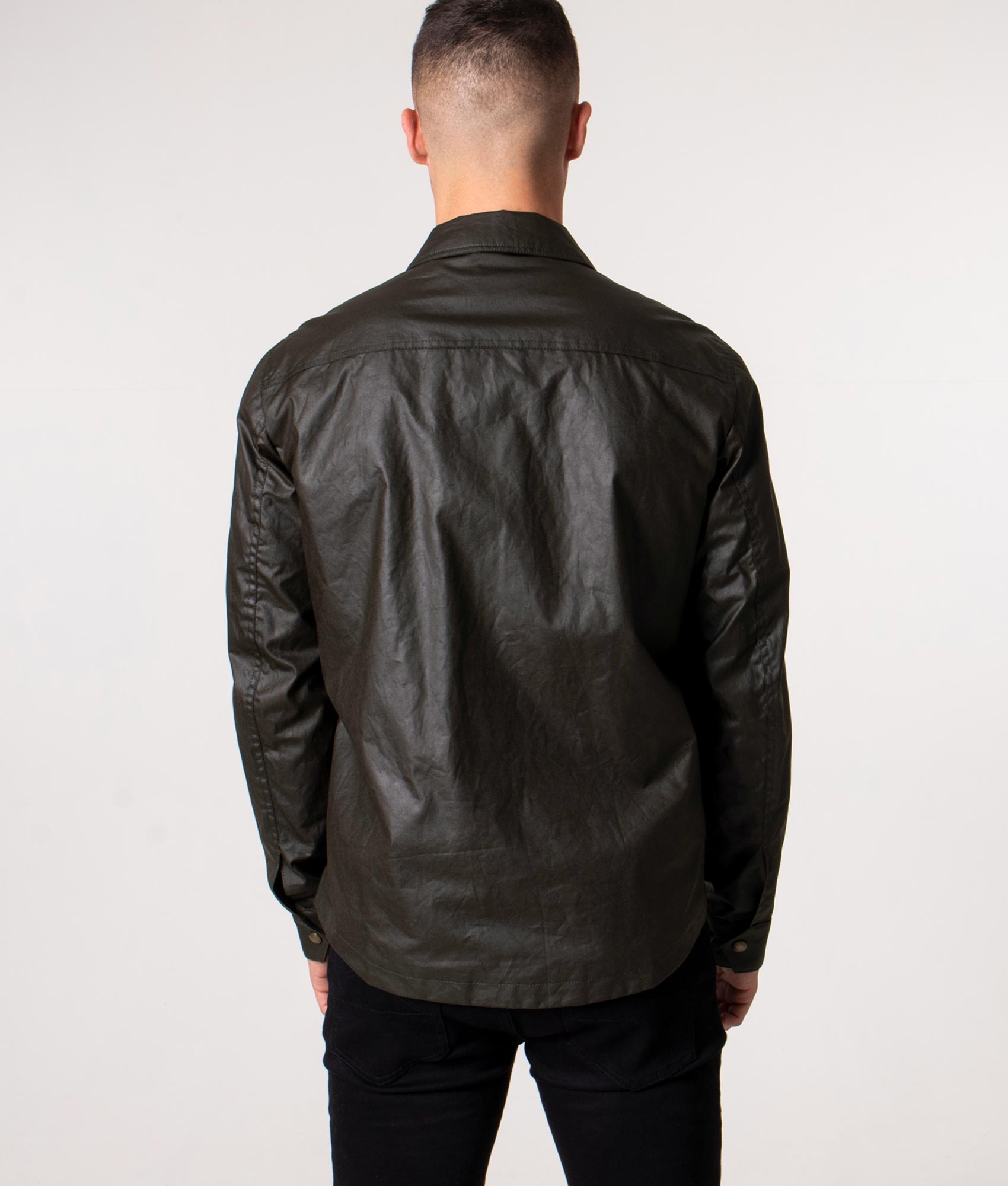 Slim-Fit-Dunstall-Wax-Jacket-Faded-Olive-Belstaff-EQVVS