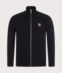 Reg Fit Belstaff Full Zip Sweatshirt: 90000 Black 