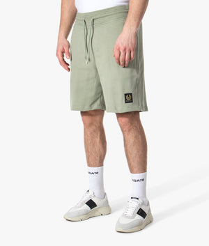 Regular-Fit-Logo-Patch-Sweat-Shorts-Laurel-Green-Belstaff-EQVVS