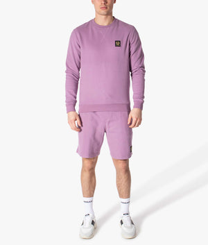 Regular-Fit-Logo-Patch-Sweat-Shorts-Lavender-Belstaff-EQVVS