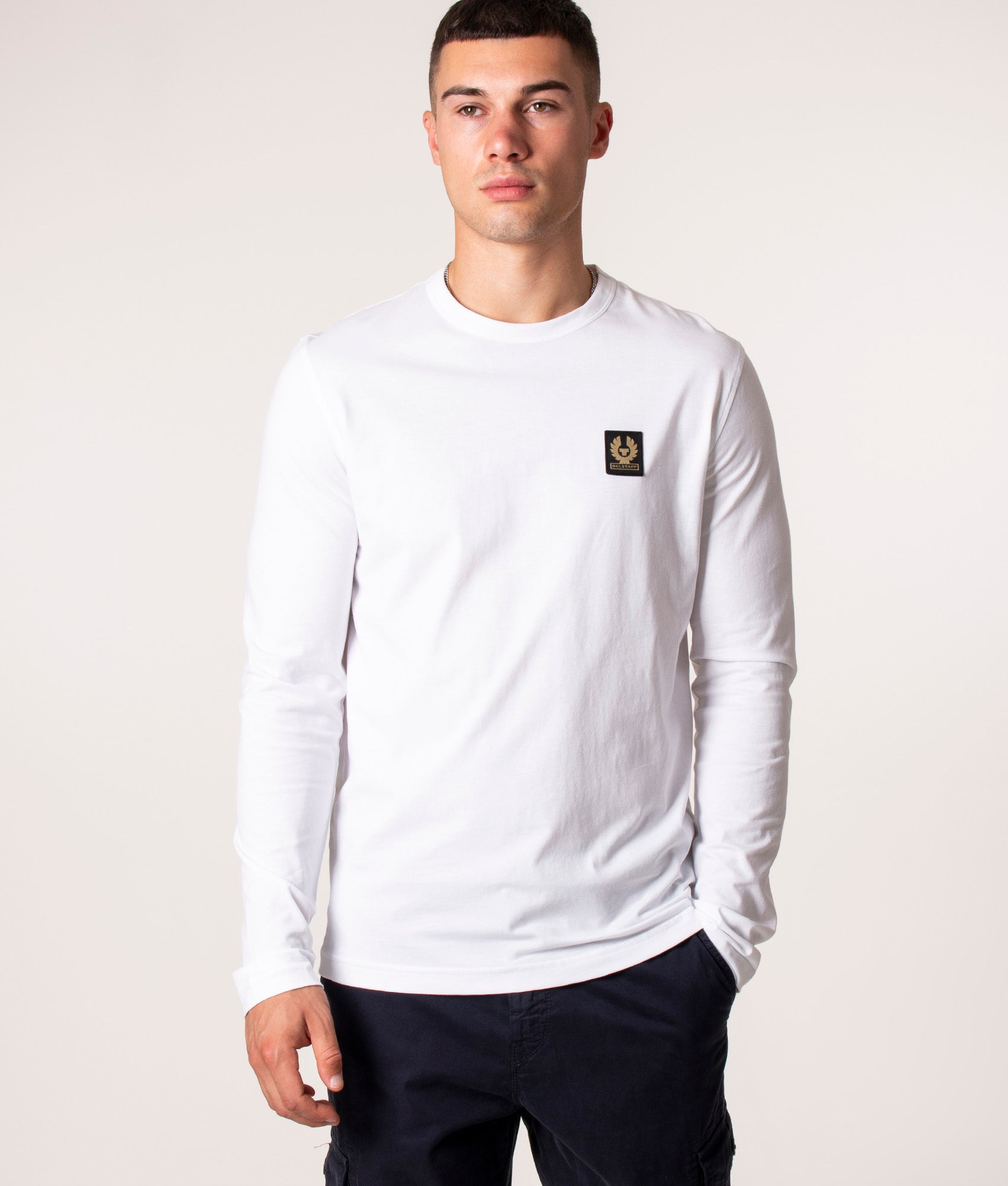 Long Sleeved Belstaff T-Shirt White | Belstaff | EQVVS