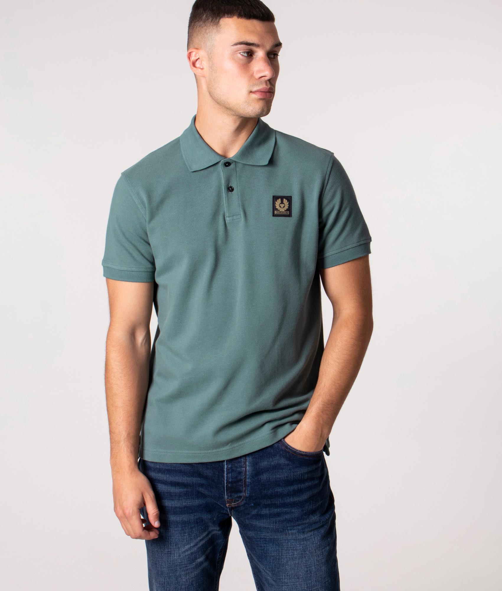 Belstaff-Short-Sleeve-Logo-Patch-Polo-Faded-Green-Belstaff-EQVVS