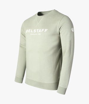 Belstaff-1924-Sweatshirt-Laurel-Green/Off-White-Belstaff-EQVVS