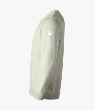 Belstaff-1924-Sweatshirt-Laurel-Green/Off-White-Belstaff-EQVVS