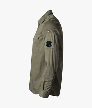 Long-Sleeve-Gabardine-Buttoned-Shirt-Ivy-Green-CP-Company-EQVVS