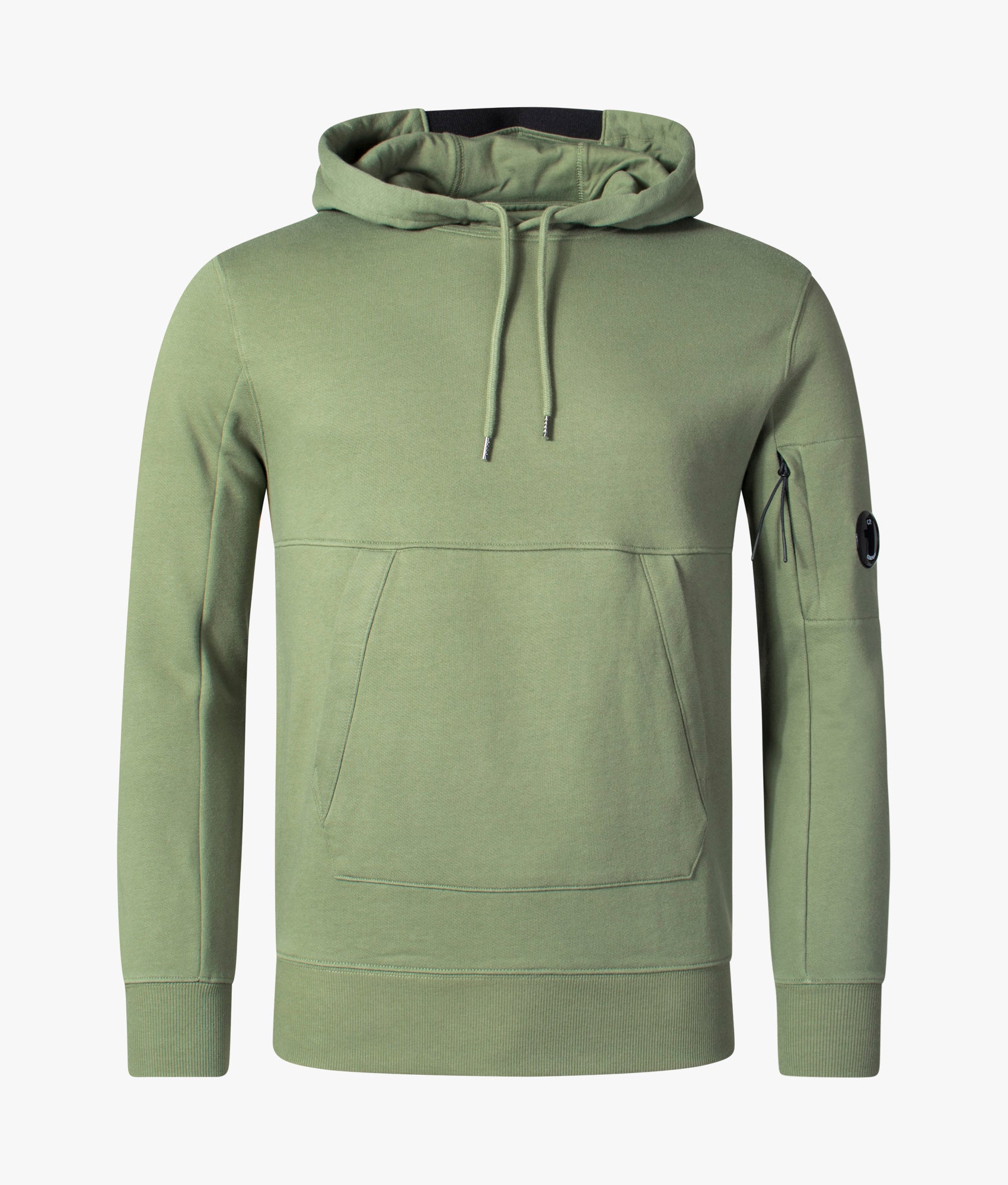 Diagonal Raised Fleece Lens Hooded Sweatshirt