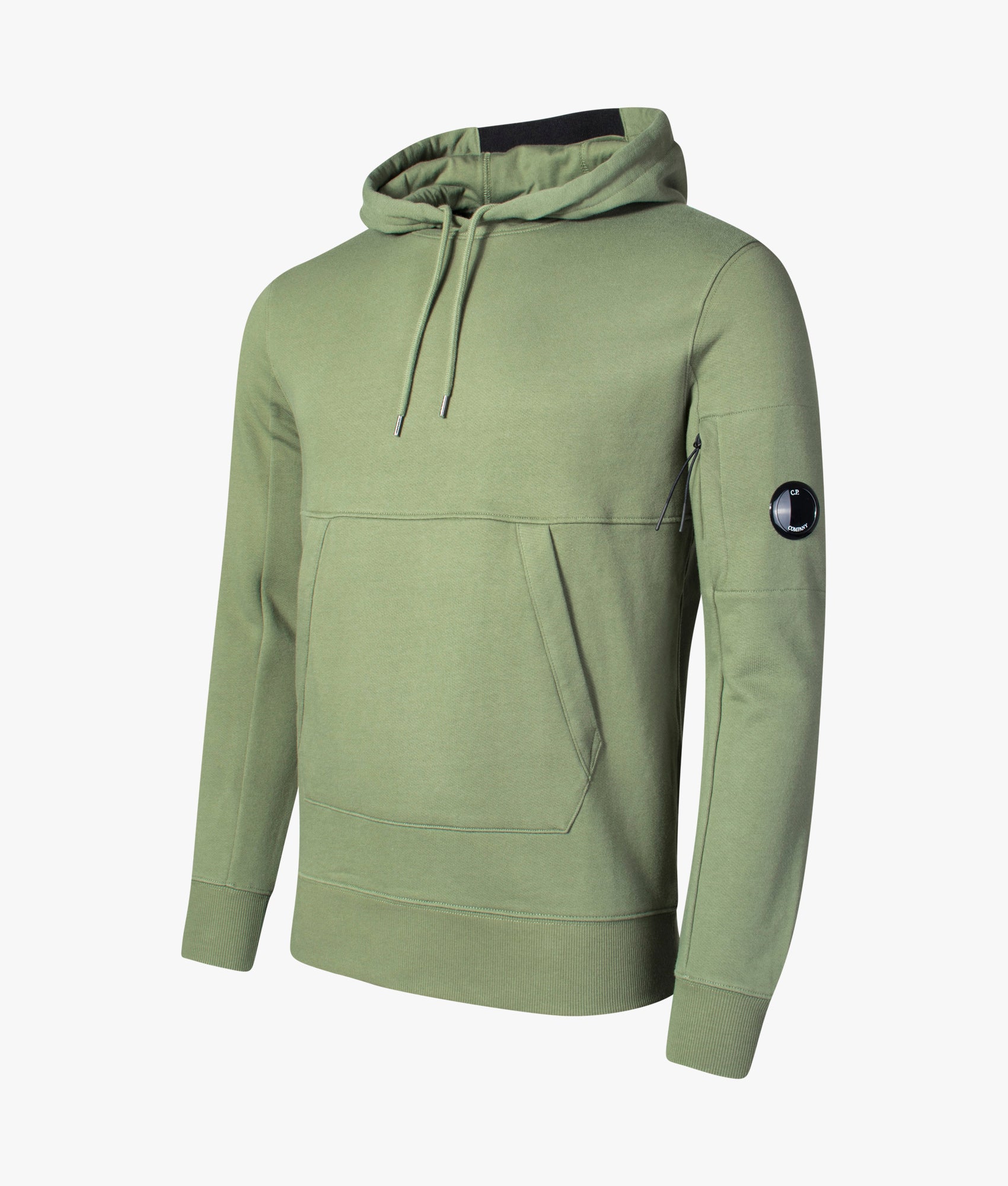 Diagonal Raised Fleece Lens Hooded Sweatshirt