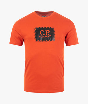 30/1-Jersey-Label-Print-T-Shirt-Orange-C.P-Company-EQVVS 