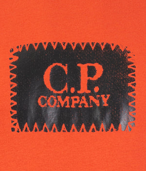 30/1-Jersey-Label-Print-T-Shirt-Orange-C.P-Company-EQVVS