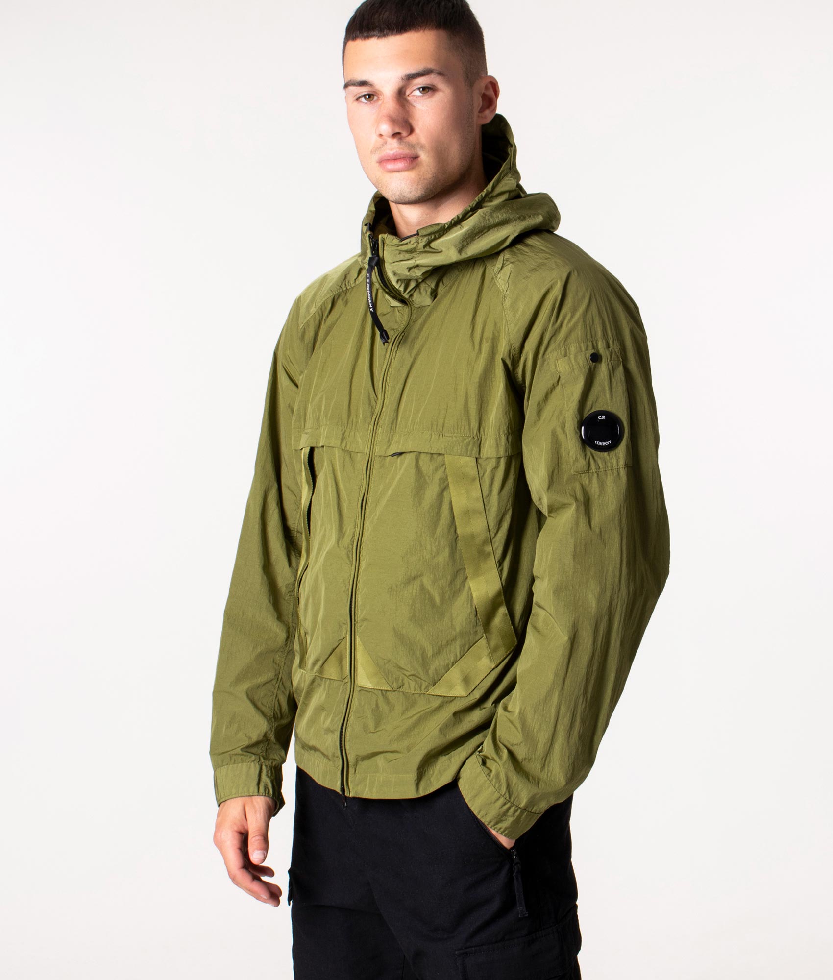 Chrome R Hooded Medium Jacket Green Moss | C.P. Company | EQVVS