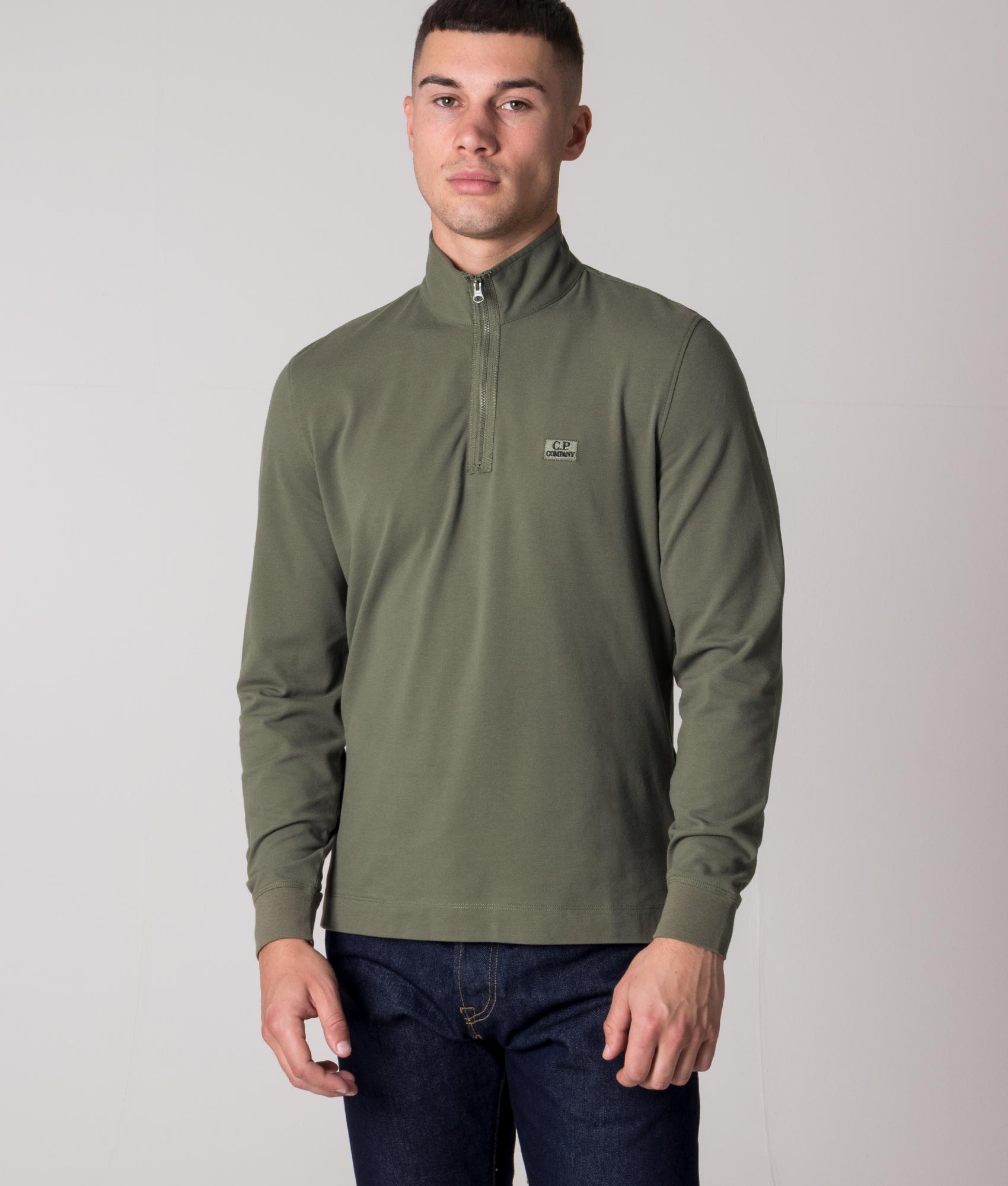 Quarter-Zip-Sweatshirt-Thyme-CP-Company-EQVVS