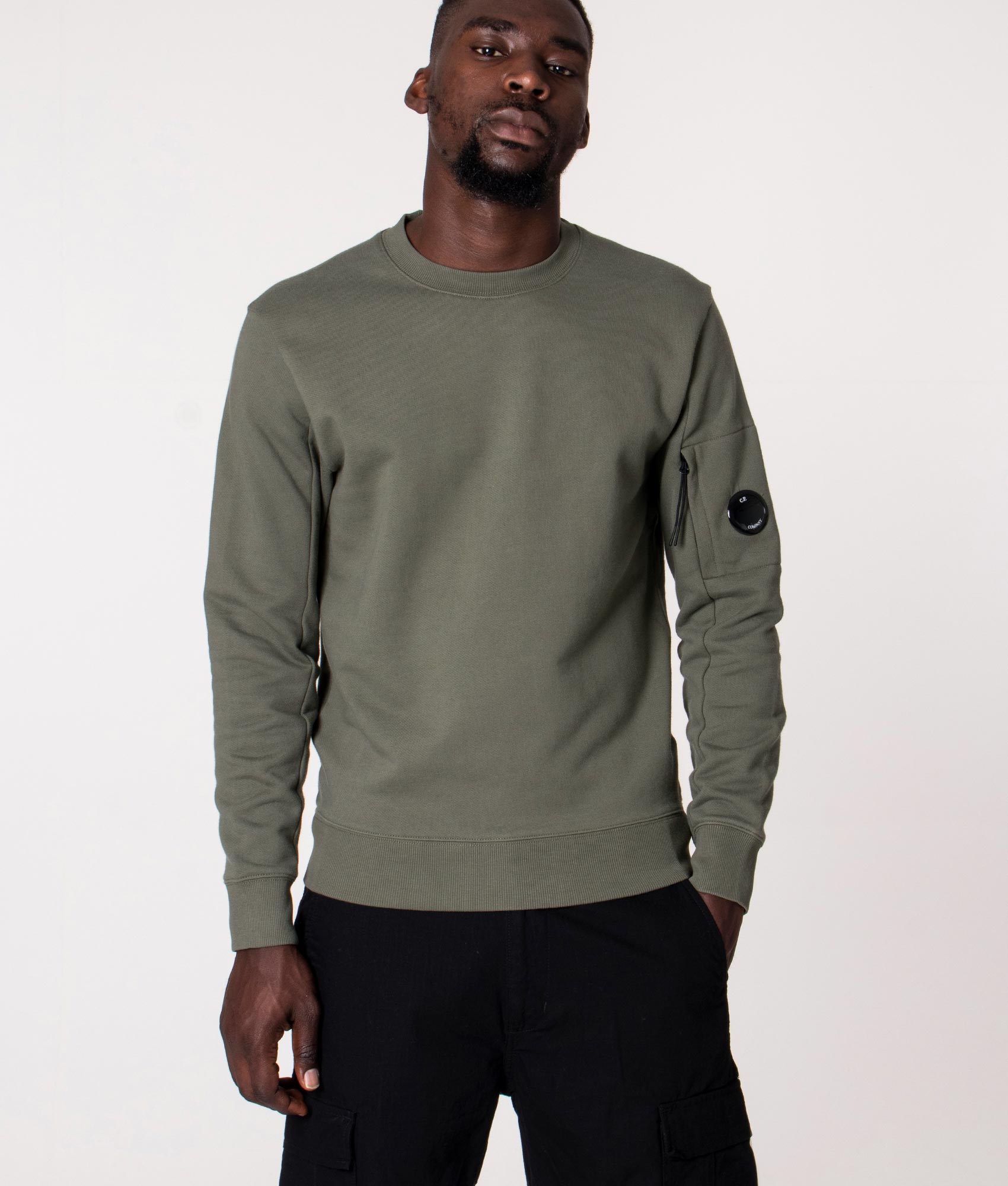 Diagonal-Raised-Fleece-Sweatshirt-Thyme-CP-Company-EQVVS