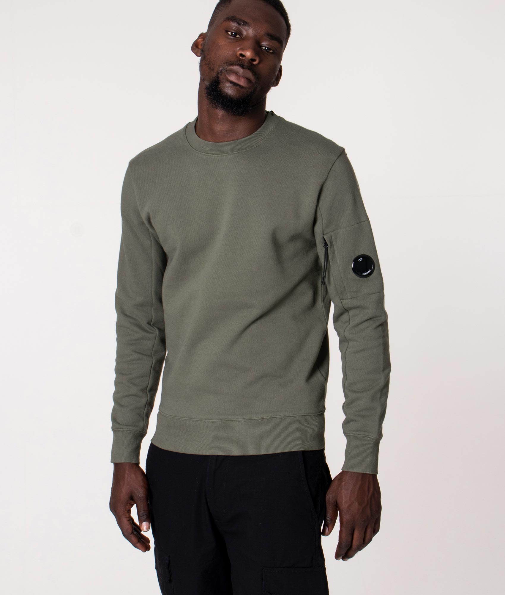 Diagonal-Raised-Fleece-Sweatshirt-Thyme-CP-Company-EQVVS