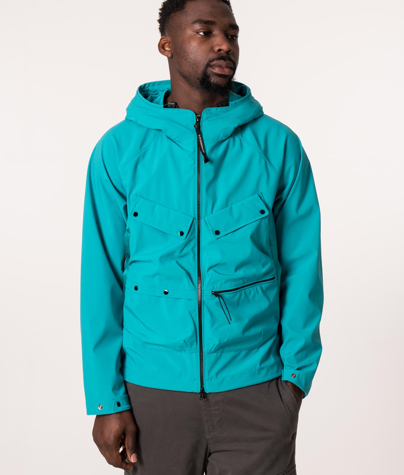 【美品】CP Company Cristal Shell Jacket S C.P. Shell-R Goggle Jacket Tile Blue | C.P. Company | EQVVS