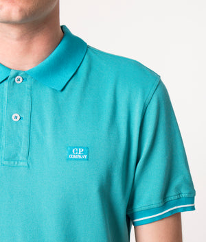 Tacting-Piquet-Logo-Polo-Shirt-Tile-Blue-C.P.-Company-EQVVS