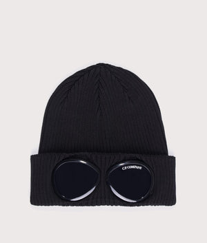 Cotton-Goggle-Knitted-Beanie-Black-C.P.-Company-EQVVS