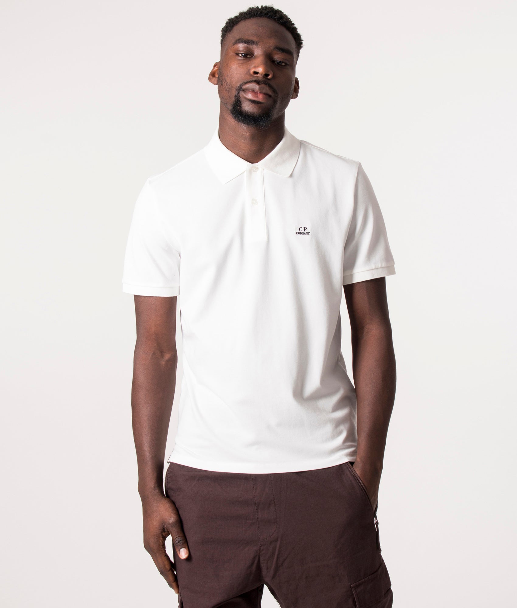 Stretch-Pique-Polo-Shirt-Gauze-White-C.P.-Company-EQVVS