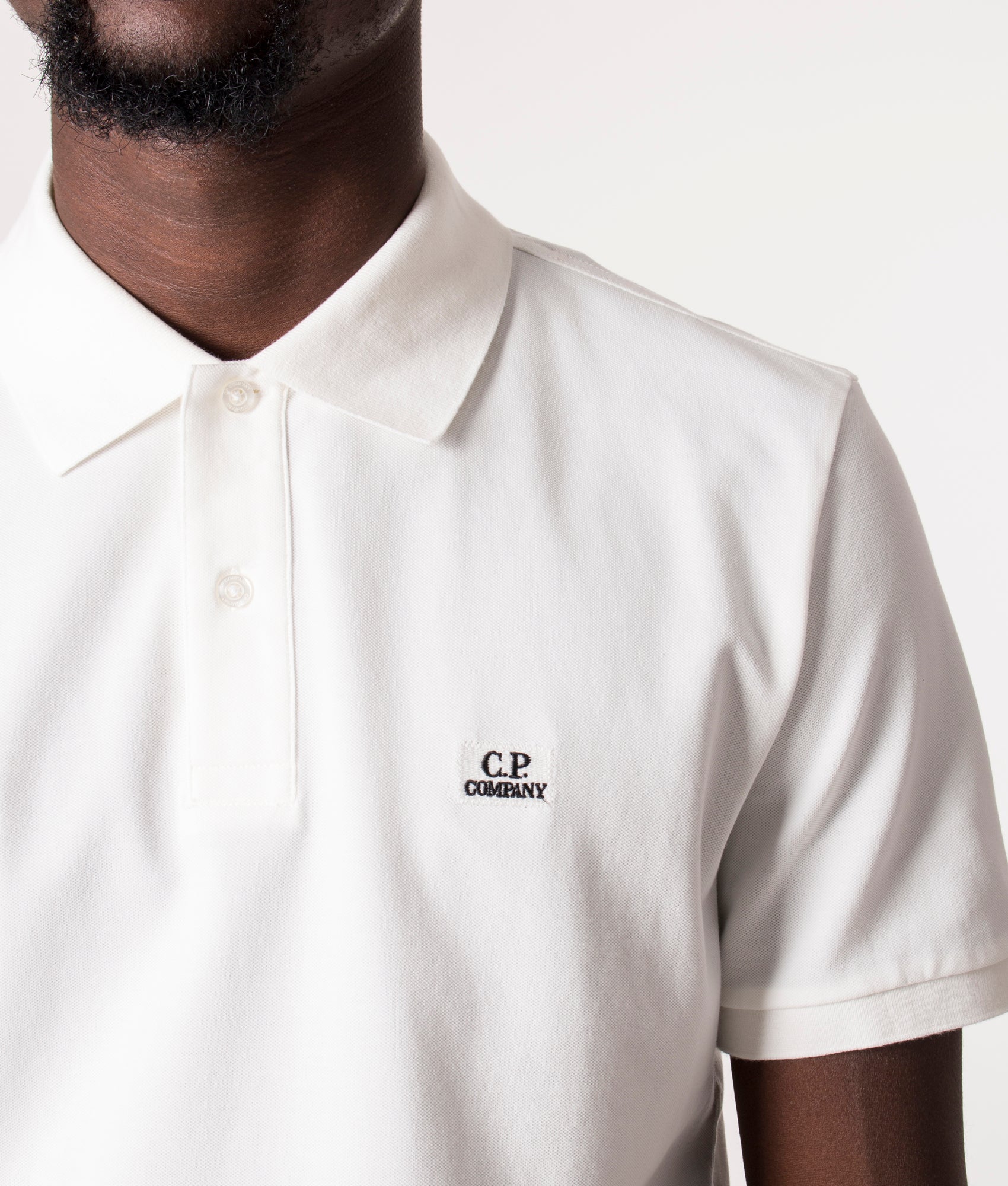 Stretch-Pique-Polo-Shirt-Gauze-White-C.P.-Company-EQVVS