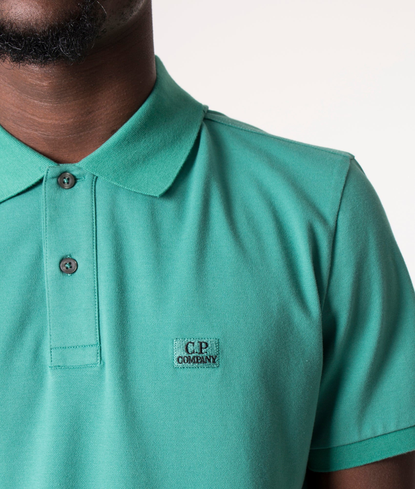 Stretch-Pique-Polo-Shirt-Frosty-Spruce-C.P.-Company-EQVVS