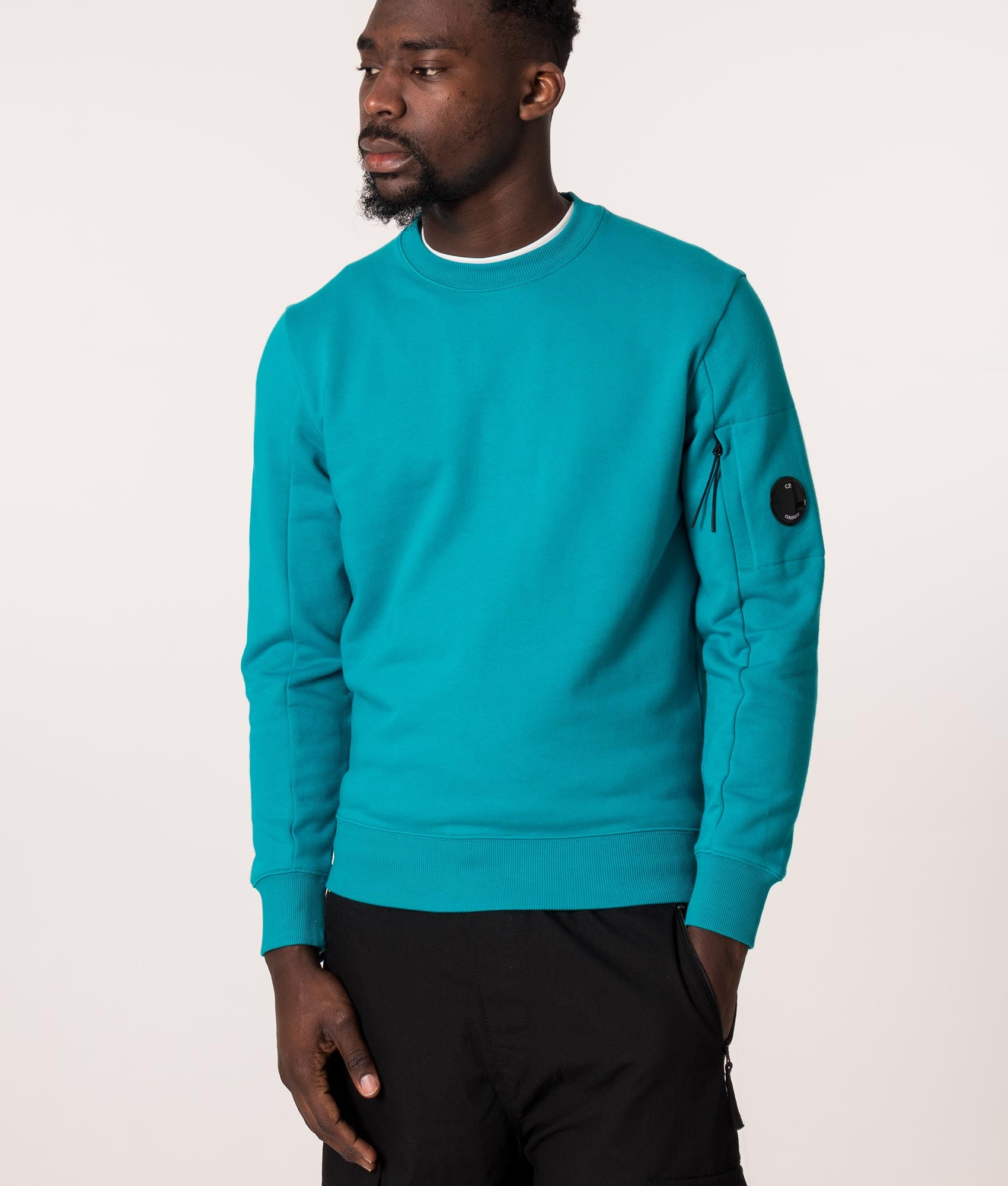 Diagonal-Raised-Fleece-Sweatshirt-Tile-Blue-C.P.-Company-EQVVS