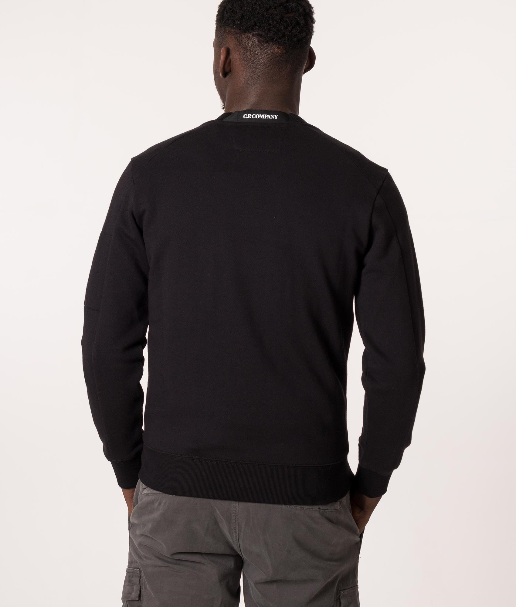 Diagonal-Raised-Fleece-Sweatshirt-Black-C.P.-Company-EQVVS