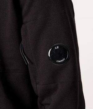 Diagonal-Raised-Fleece-Hoodie-Black-C.P.-Company-EQVVS