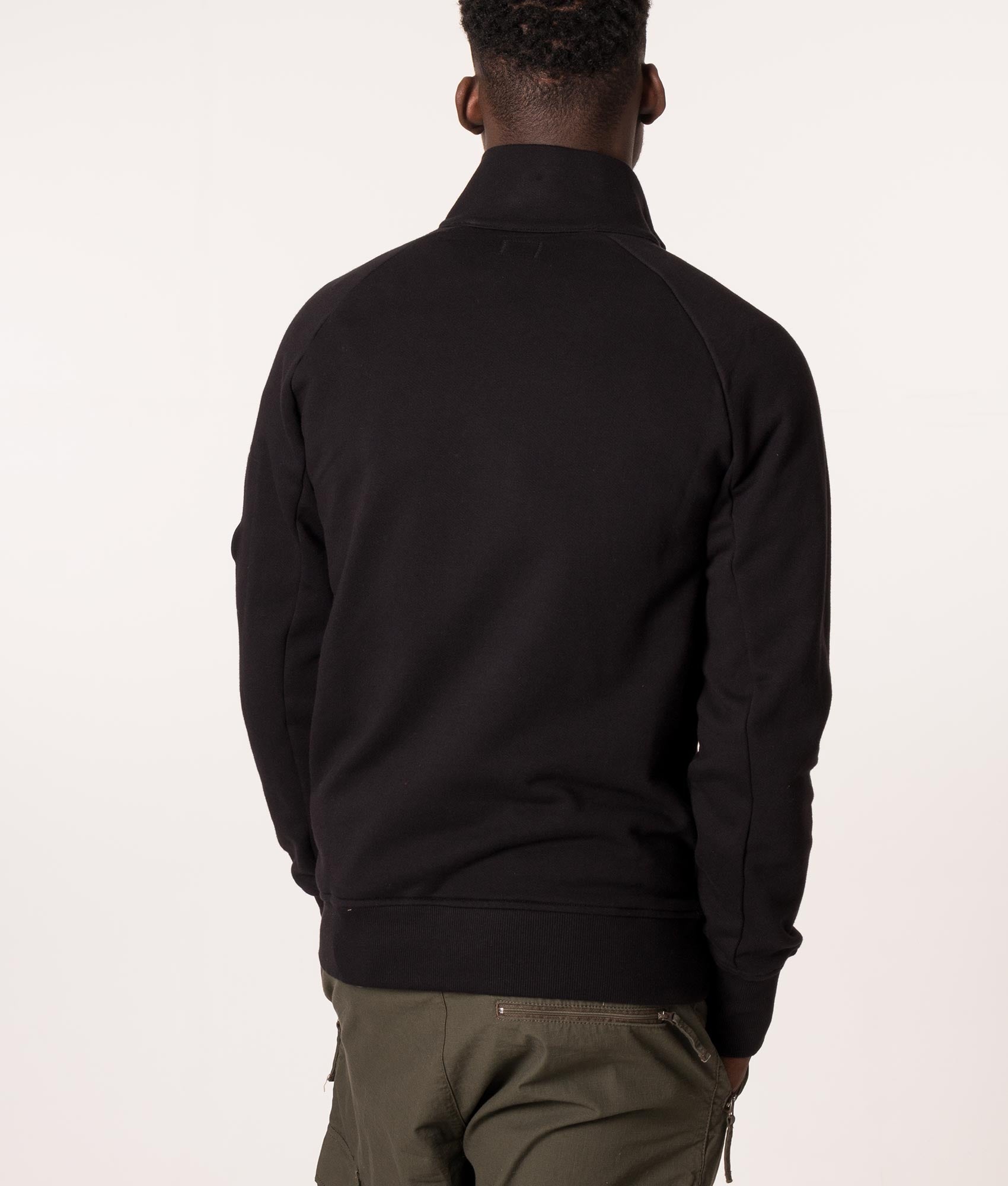 Quarter-Zip-Diagonal-Raised-Fleece-Sweatshirt-Black-C.P.-Company-EQVVS