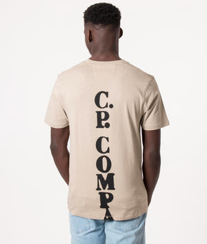 Relaxed-Fit-30/1-Vertical-Logo-T-Shirt-Cobblestone-C.P.-Company-EQVVS