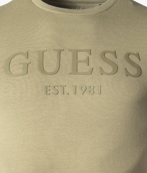 Gammy-Short-Sleeve-Logo-T-Shirt-Desert-Green-GUESS-EQVVS