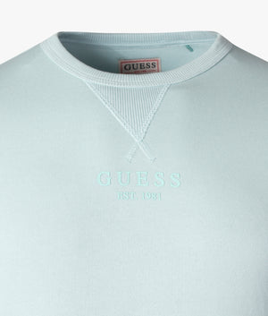 Braulio-Crew-Neck-Fleece-Cloudy-Blue-GUESS-EQVVS