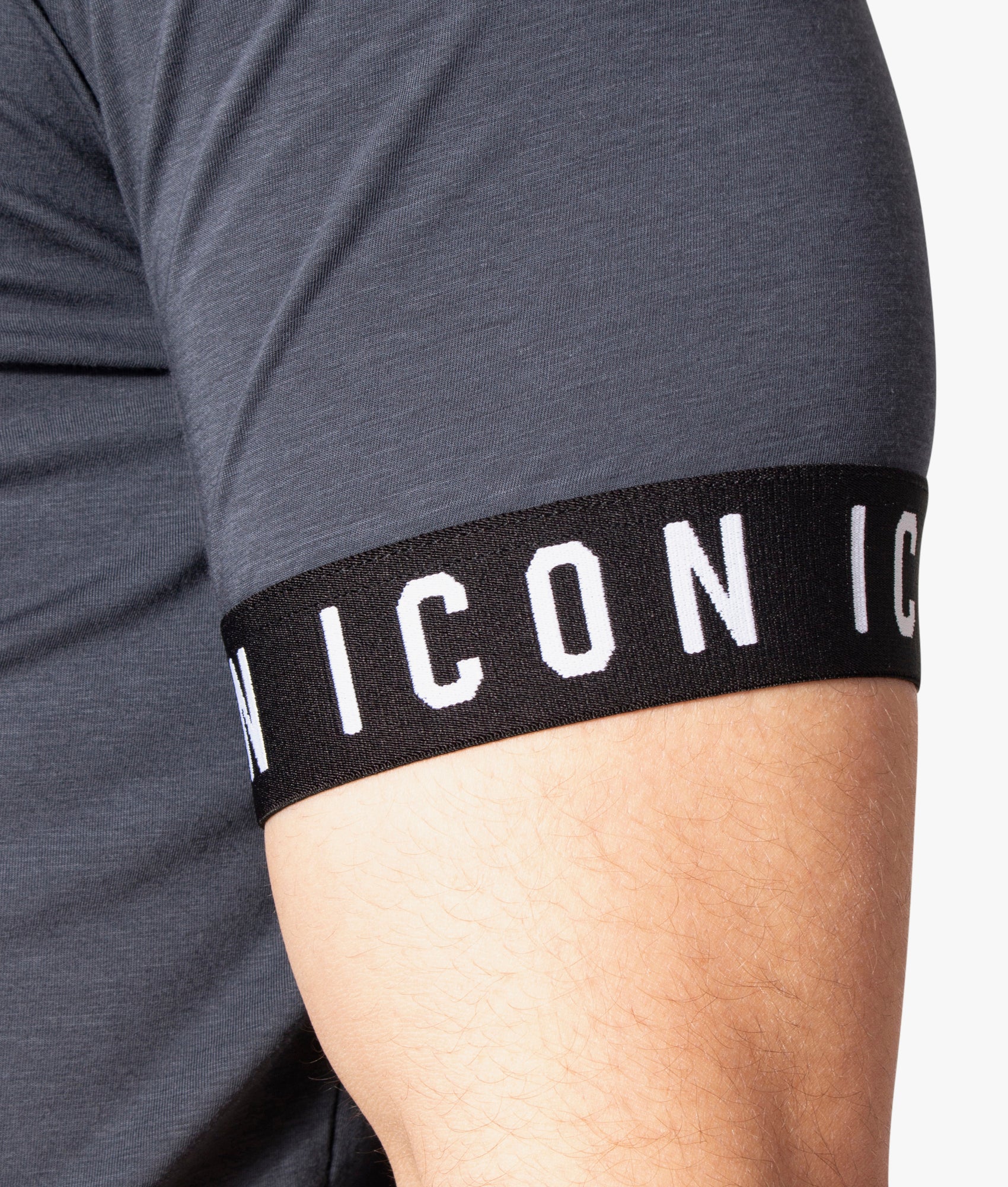 Icon-Single-Sleeve-Band-Rounnd-Neck-T-Shirt-Dark-Grey-DSquared2-EQVVS