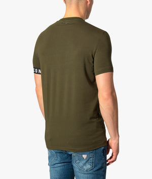 Icon-Single-Sleeve-Band-Rounnd-Neck-T-Shirt-Dark-Green-DSquared2-EQVVS