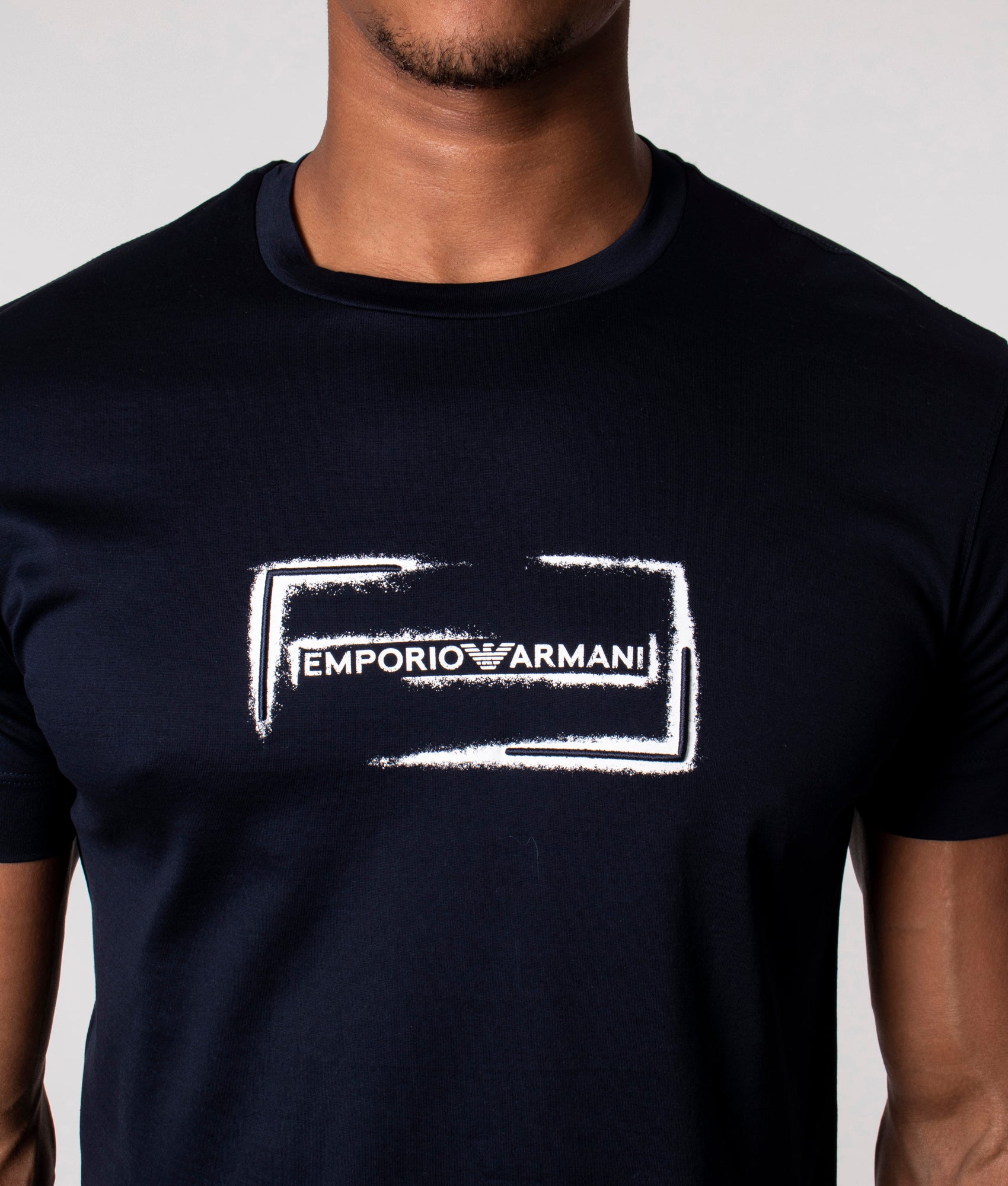 Faded-Logo-T-Shirt-Blue-Navy-Emporio-Armani-EQVVS