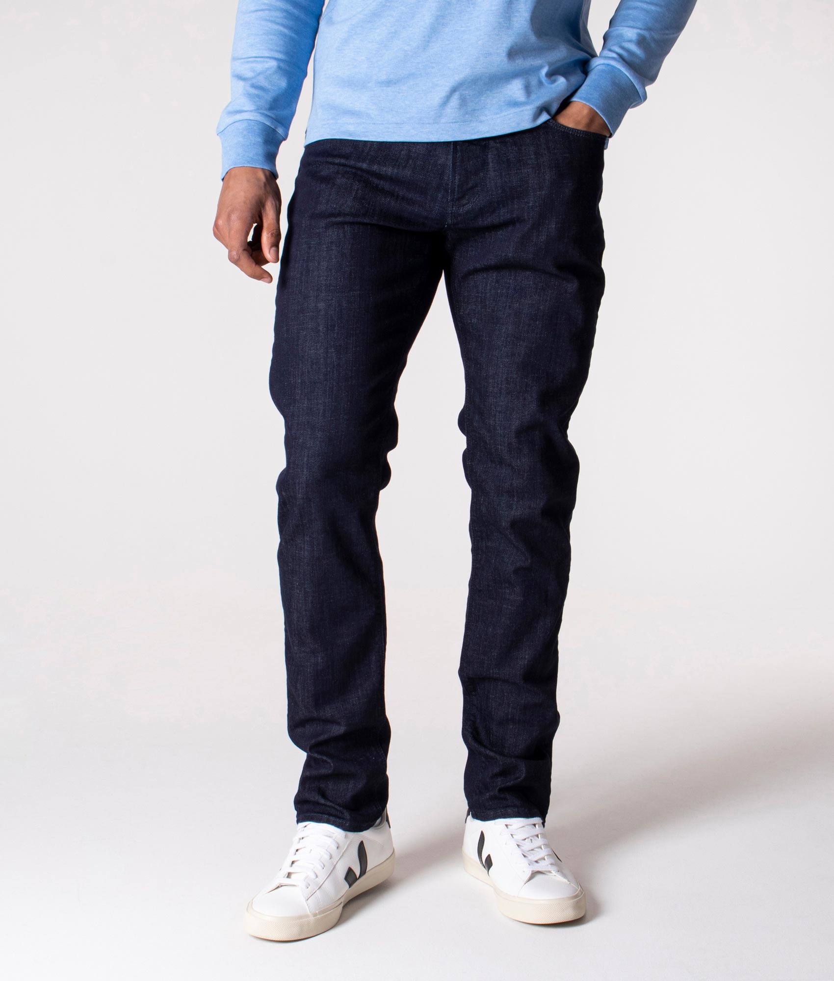 Slim Fit J06 Jeans in Denim Blue | Emporio Armani | EQVVS