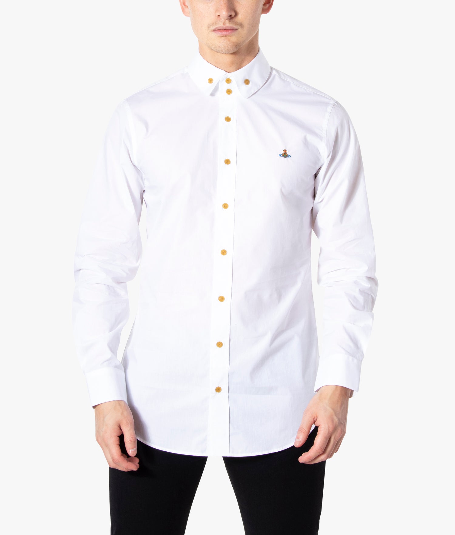 Slim Fit - Two Button Krall Shirt White | Vivienne Westwood | EQVVS
