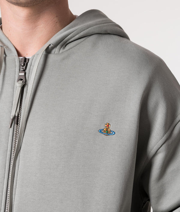 Zip Through Rugged Hoodie Green Loden | Vivienne Westwood