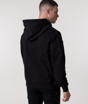 Relaxed Fit Zip Through Rugged Hoodie