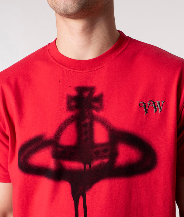 Spray Orb Classic T-Shirt Red | Vivienne Westwood | EQVVS