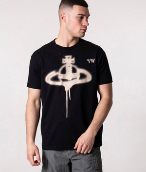 Relaxed-Fit-Spray-Orb-Classic-T-Shirt-Black-Vivienne-Westwood-EQVVS