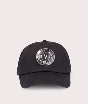 V-Emblem-Patch-Logo-Baseball-Cap-Black/Gold-Versace-Jeans-Couture-EQVVS