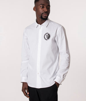 New-V-Emblem-Logo-Stretch-Shirt-White-Versace-Jeans-Couture-EQVVS