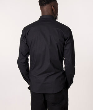 V-Emblem-Patch-Logo-Stretch-Shirt-Black/Gold-Versace-Jeans-Couture-EQVVS