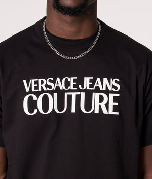 Rubber-Logo-T-Shirt-Black/White-Versace-Jeans-Couture-EQVVS