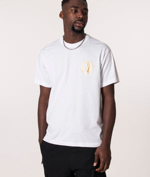 New-V-Emblem-Logo-T-Shirt-White/Gold-Versace-Jeans-Couture-EQVVS